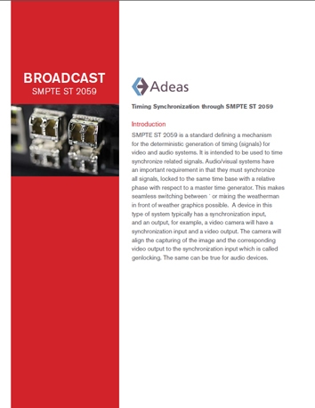 Nextera Video SMPTE ST 2059 White Paper Download