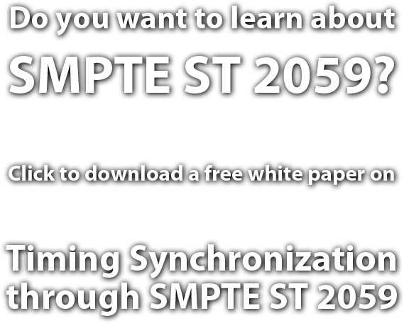 Nextera Video SMPTE ST 2059 White Paper Download